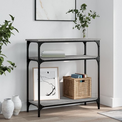 vidaXL Konzolový stolek šedý sonoma 75 x 29 x 75 cm kompozitní dřevo 11461.834043 – Zbozi.Blesk.cz