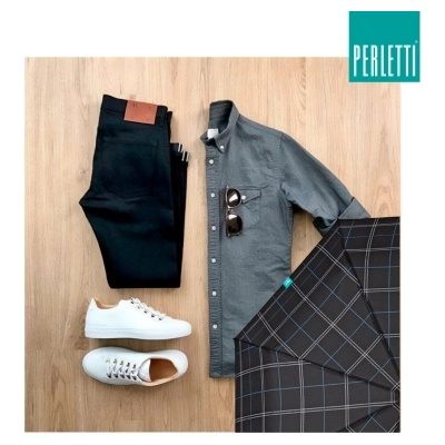 Мъжки автоматичен Open-Close чадър Perletti Time 26226