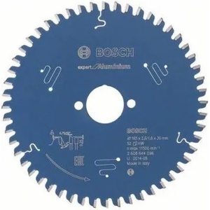 Bosch Диск циркулярен Bosch метален HM за рязане универсален 165x30x2.6 мм, 52 z, Expert for Aluminium-2 608 644 096