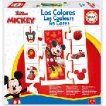 Educa Образователен пъзел, Educa, Mickey and Friends, Цветове, 42 части