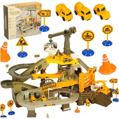 KIK 4547 INTERAKTIVNÍ autodráha pro 2 hráče a 4 auta