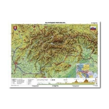 Mapa Slovensko-geografická B1 formát