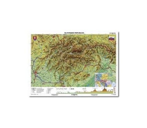 Mapa Slovensko-geografická B1 formát