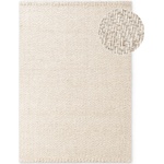 Elle Decoration Ръчно изработен килим със смес от вълна в цвят слонова кост 80x150 cm Majoli - Elle Decoration (106238-80x150)