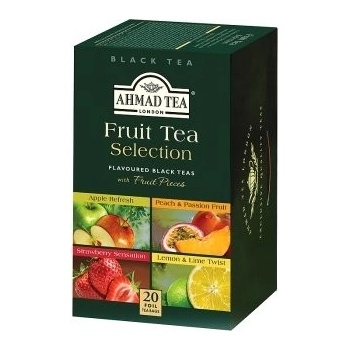 Ahmad Tea Černý čaj s příchutí ovoce 4 druhy 20 x 2 g