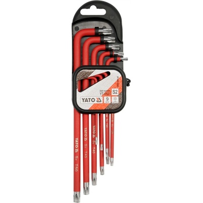 Yato Sada kľúčov torx s otvorom 9 ks dlhších YT-0563