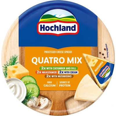 Hochland Quattro Mix sýr tavený 45% 3x140 g 420 g