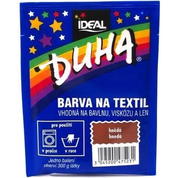 Duha farba na textil číslo 23 hnedá 15 g