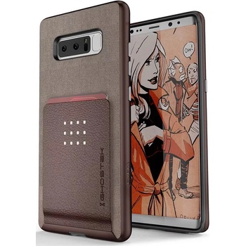 Púzdro Ghostek - Samsung Galaxy Note 8 Wallet Case Exec 2 Series, hnedé