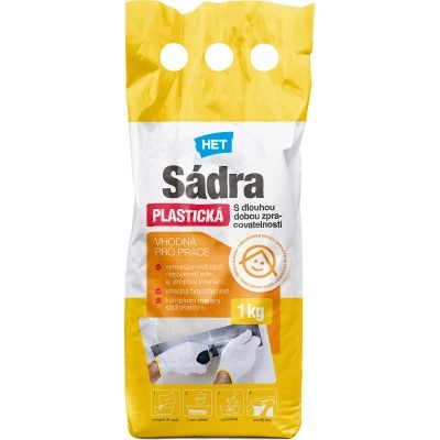 Het sádra bílá plastická, 1 kg