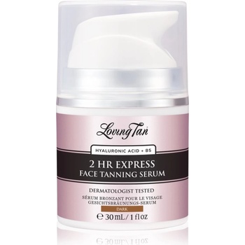 Loving Tan 2 HR Express серум за лице за изкуствен тен цвят Dark 30ml