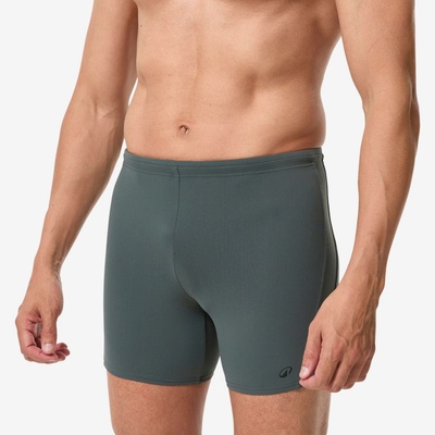Decathlon pánske dlhé boxerkové plavky Yoko kaki