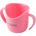 BabyOno Чаша за самостоятелно пиене Babyono - 120 ml, розова (5901435413760)