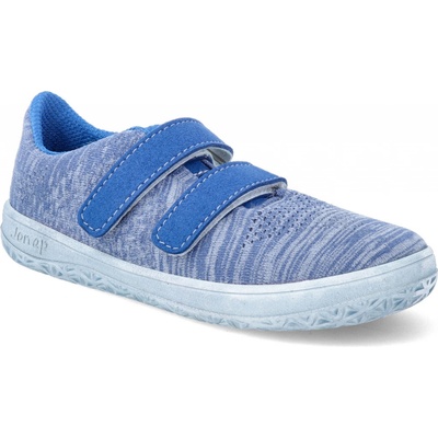 Jonap Barefoot tenisky Knitt 3D modrá melír vegan