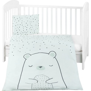 KikkaBoo Бебешки спален комплект Kikkaboo - Bear with me, 5 части, Mint (41101050059)