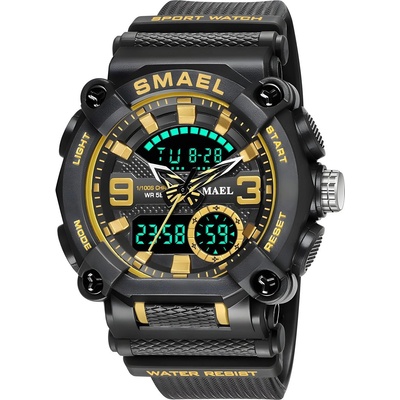SMAEL Часовник smael fo-14151 - Черен / Златен kp14151