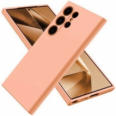 Samsung Кейс Silicone Lite за Samsung Galaxy S24 Ultra, Защита около камерата, Праскова (4335)