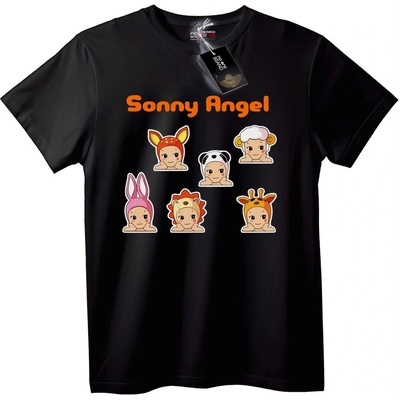 NOONEBRAND Тениска Sonny Angel Животински Герои - XL, Black