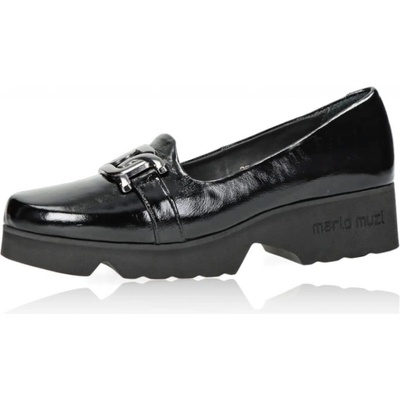 Etimee dámské kožené polobotky černé