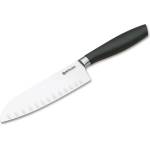 BOKER Solingen Кухненски нож Boker Solingen Core Professional Santoku with Hollow Edge, 29.5 см, неръждаема стомана, черен (130835)