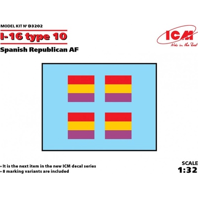 ICM Decal for Polikarpov I 16 Type 10 Spanish Republic AF 1:32