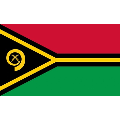 Vanuatu vlajka - 30 x 45 cm - tunel, karabína