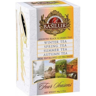 Basilur Mix čajů Four Seasons Assorted porcovaný s přebalem 25 sáčků