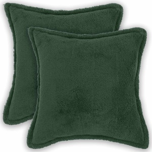 vidaXL Калъфка за възглавница 2 pcs HOUTEN Тъмнозелено 30 x 30 cm (915959)