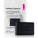 Carbon Theory Charcoal & Tea Tree Oil почистващ твърд сапун за успокояване на кожата 100 гр