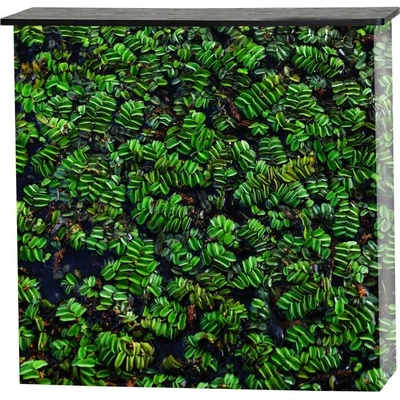 Jansen Display Counter Fabric Table Top Silver, 1000 x 1000 mm