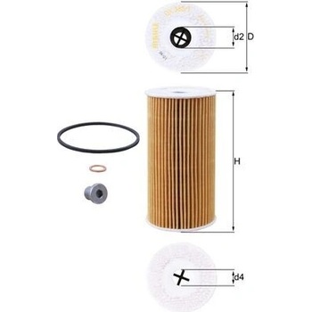 Olejový filter MAHLE ORIGINAL OX 365/1D (OX365/1D)