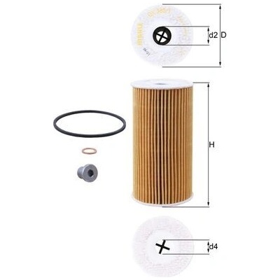 Olejový filter MAHLE ORIGINAL OX 365/1D (OX365/1D)