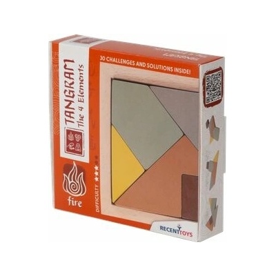 RECENTTOYS Tangram 4 elementy - oheň