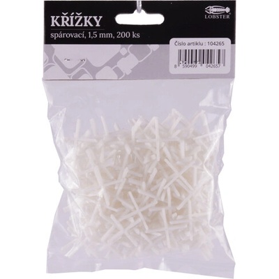 křížky obkladačské plastové 1,5mm