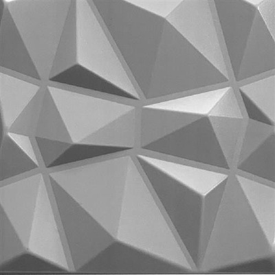 3D panel 0006, cena za kus, rozměr 50 cm x 50 cm, DIAMANT stříbrný, IMPOL TRADE