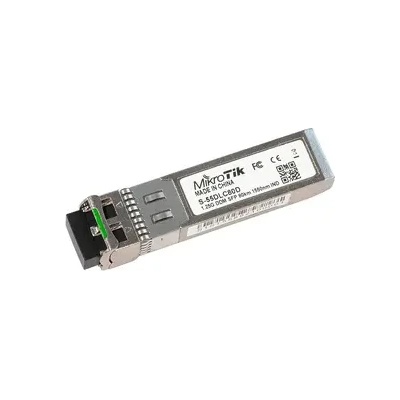 MikroTik Оптичен модул MikroTik S-55DLC80D, 1.25G SFP, SM, 80km, 1550nm, LC, DDM (S-55DLC80D)