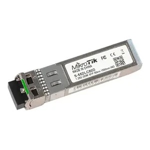 MikroTik Оптичен модул MikroTik S-55DLC80D, 1.25G SFP, SM, 80km, 1550nm, LC, DDM (S-55DLC80D) - xtreme