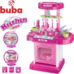Buba Детски кухненски комплект Buba - Розова (008-58)