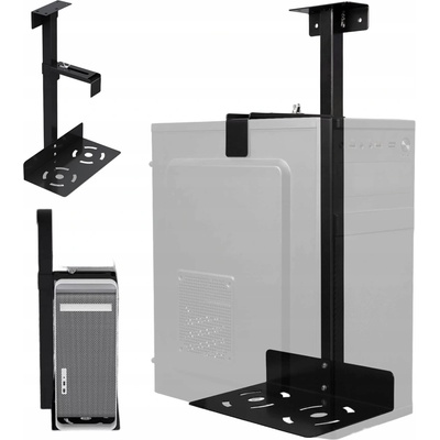 DRŽÁK PC NASTAVITELNÝ VÝŠKOVĚ POD STŮL PEVNÝ MAXIMÁLNÍ ZATÍŽENÍ 35KG