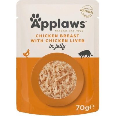 Applaws Chicken breast with chicken liver in jelly 70 g