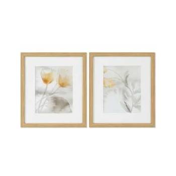 DKD Home Decor Картина DKD Home Decor Drawed Leaf Листи (2 pcs) (33 x 3 x 38 cm)