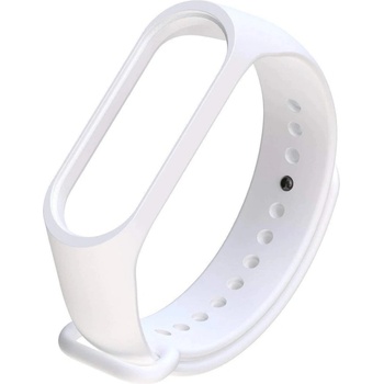 HQWear Каишка съвместима с Xiaomi Mi Band 3/Mi Band 4, бял (8720847540935)