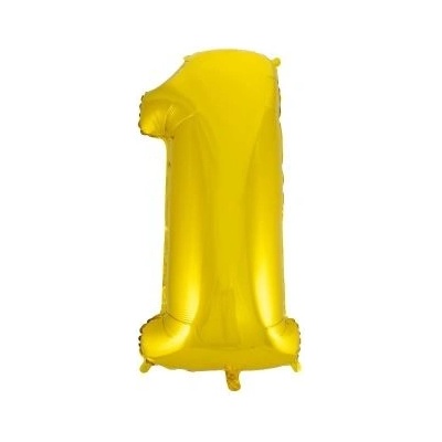 Balón foliový číslice ZLATÁ GOLD 115 cm 1