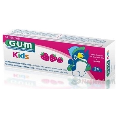 G.U.M Kids detský zubný gél pre deti 2-6 rokov 50 ml