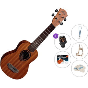 LAG TKU-8S Tiki Premium SET Natural Satin Сопрано укулеле (TKU8S-PREMIUM-SET)