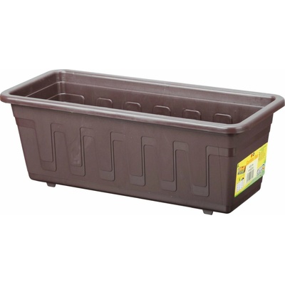 PLASTKON Samozavlažovací truhlík Garden Flor 100 cm hnedá