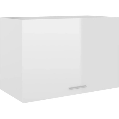 vidaXL Висящ шкаф, бял гланц, 60x31x40 см, ПДЧ (802518)