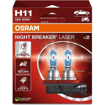 OSRAM КОМПЛЕКТ 2x Авто крушка NIGHT BREAKER H11 PGJ19-2/55W/12V - Osram (OA0027)