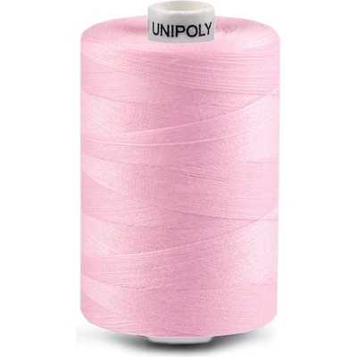 Polyesterové nitě Unipoly návin 1000 m Varianta: 330 růžová sv., Balení: 1 ks