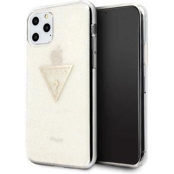 GUESS Кейс Guess Glitter Triangle за Apple iPhone 11 Pro, Златист (KXG0019796)